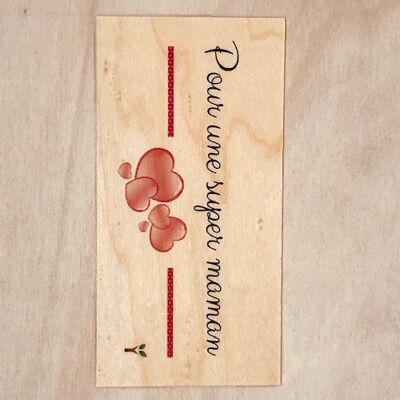 Wooden card