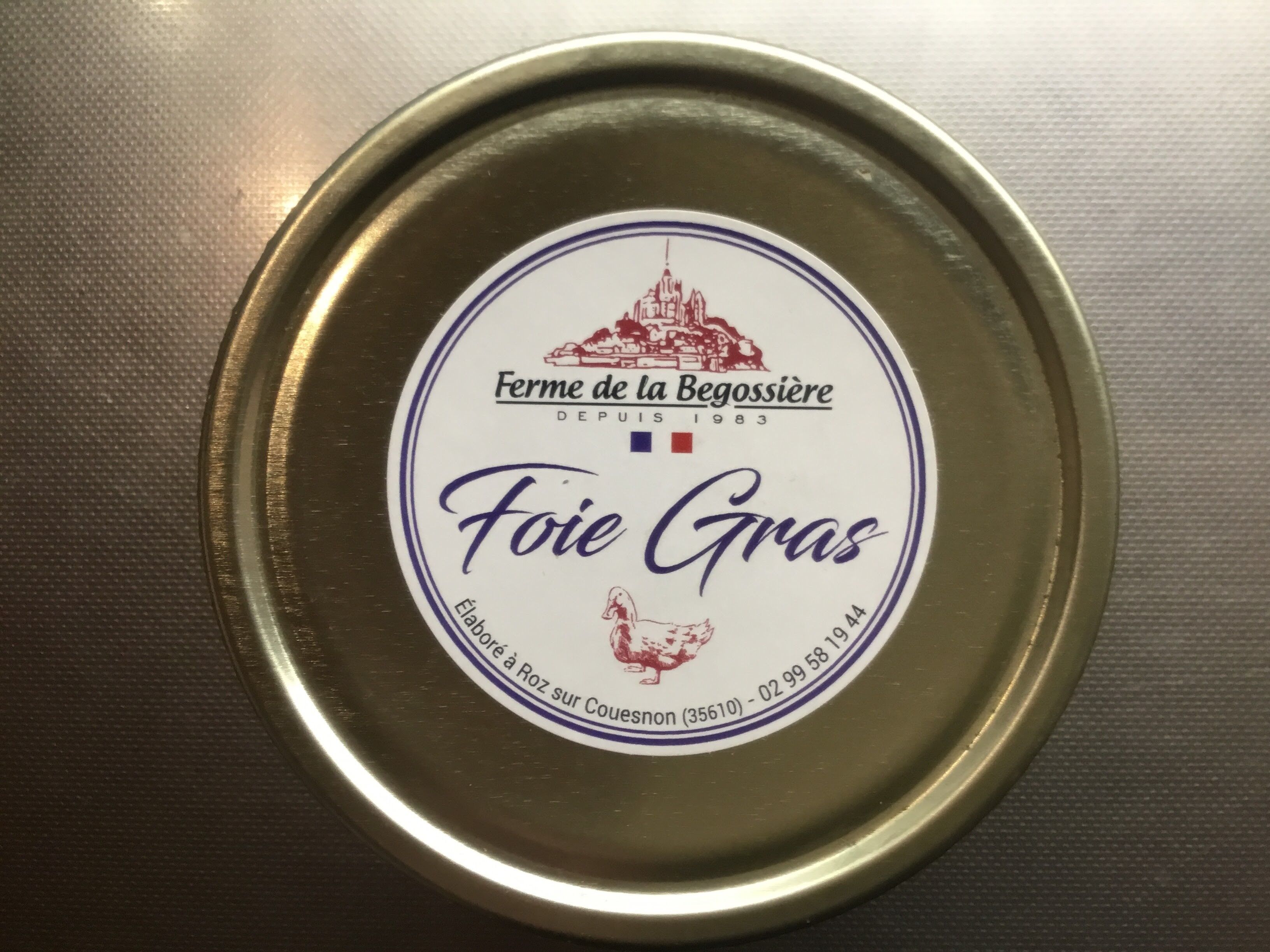 Foie gras de canard entier conserve 250g