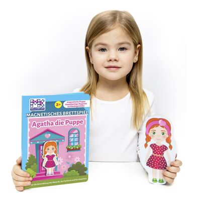 Magnetic game "Agatha the doll", dress-up doll