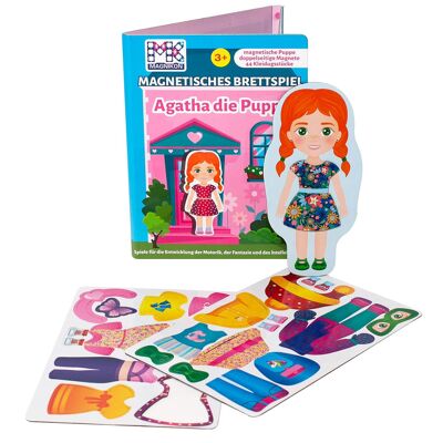 Magnetic game "Agatha the doll", dress-up doll