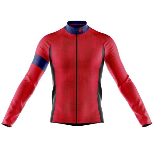 Mens Long Sleeve Jersey Dash Red