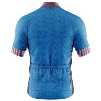 Pneu de secours en jersey graphique bleu pour homme 3