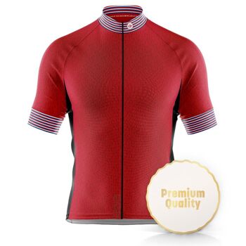 Pneu de secours en jersey graphique rouge pour homme 2