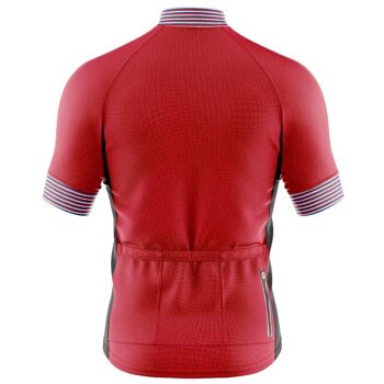 Pneu de secours en jersey graphique rouge pour homme 3