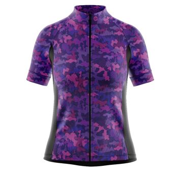 Maillot Camo SS Femme Violet 4