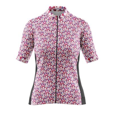 Maglia rosa Flower Power donna