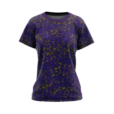 Jersey MTB de camuflaje morado para mujer /