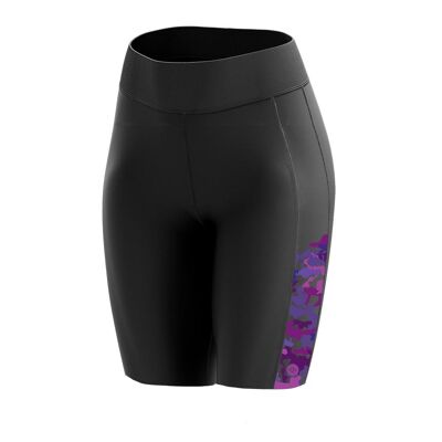 Pedal corto de camuflaje para mujer Morado 1