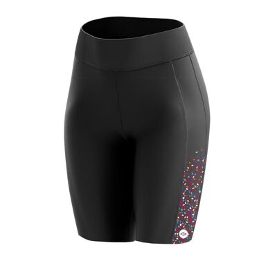 Shorts negros de gema para mujer