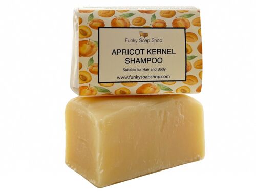 Apricot Kernal Solid Shampoo Bar, Natural & Handmade, Approx. 30g/65g