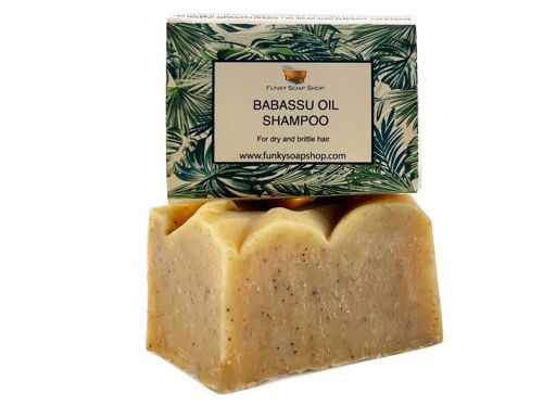Babassu Oil Shampoo, Palm Free And Vegan, Approx 65g