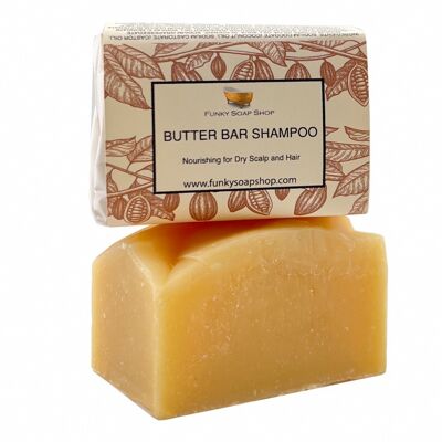 Butterriegel-Shampoo, natürlich und handgefertigt, ca. 30 g/65 g