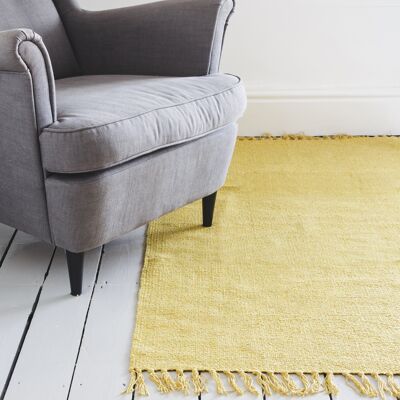 Ochre Cotton Rug - Huge Size - Sold Out