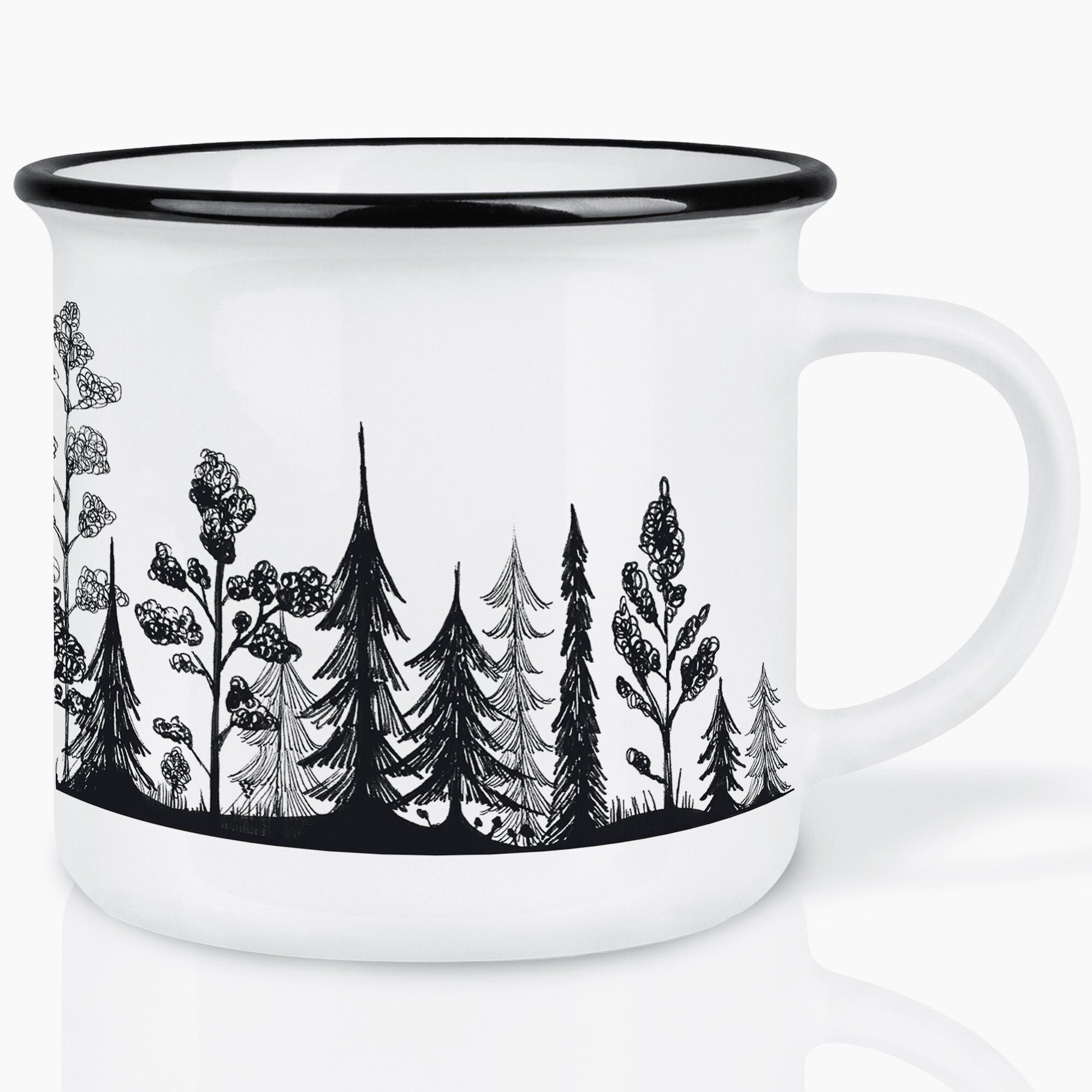 Keramiktasse – Wald