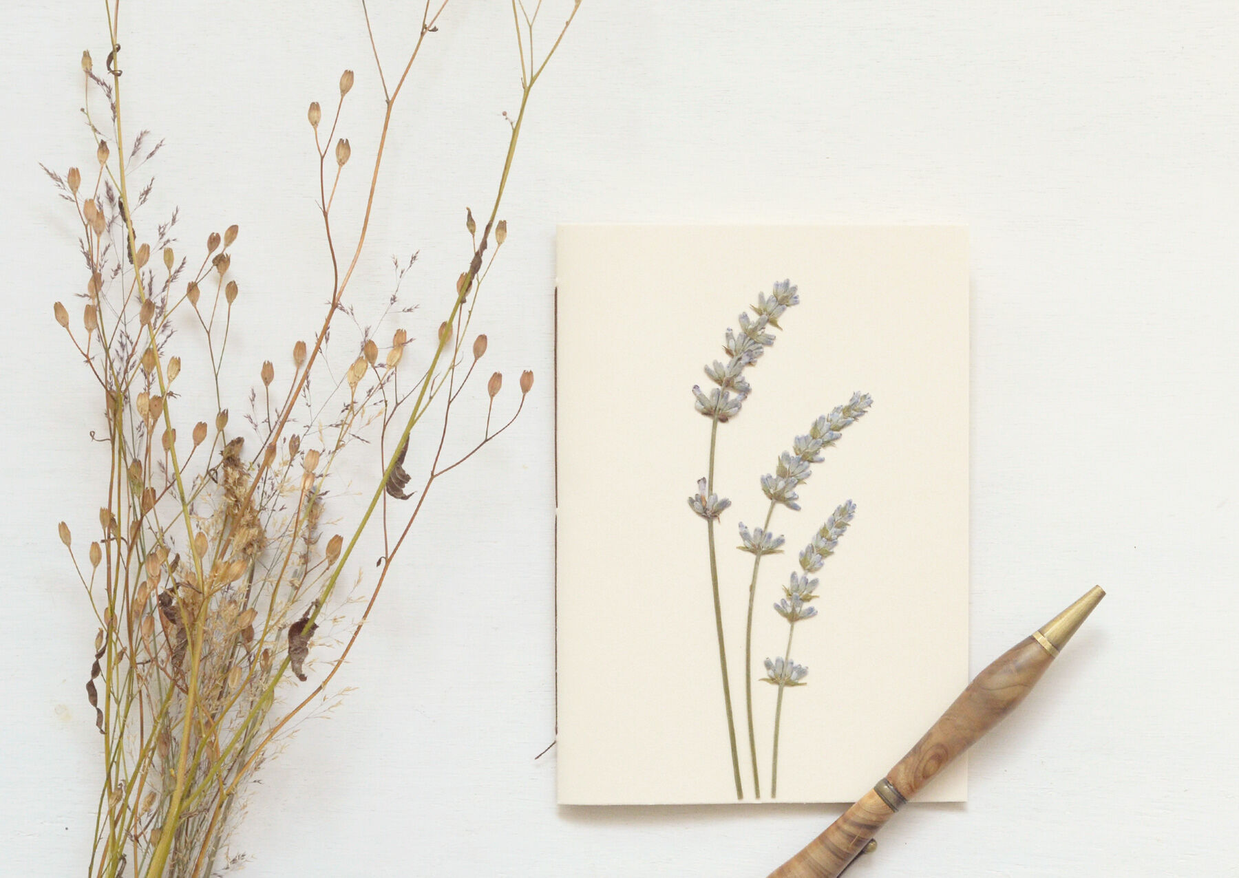 A6 Herbarium Notebook • Lavender (flowers)