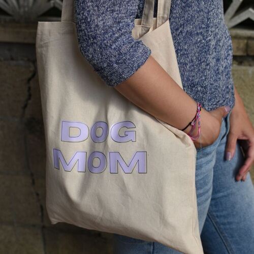 Tote bag 100% coton "Dog mom"