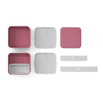 MB Square - Rose Blush - La lunch box made in France 3