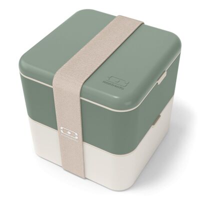 MB Square - Green Natural - The lunch box made in France