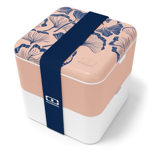 MB Square - Graphic Ginkgo - Lunch box 2 compartiments - Made in France - 1,7L