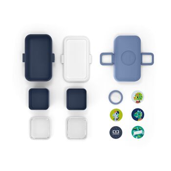 MB Tresor - Bleu Infinity - Lunch box à compartiments pour enfant - 800ml 5