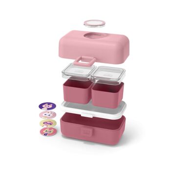 MB Tresor - Rose Blush - Lunch box à compartiments pour enfant - 800ml 5