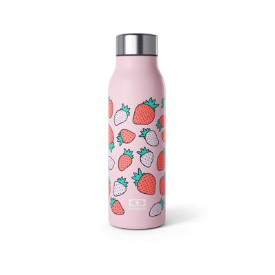 MB Genius - Graphic Strawberry - The smart insulated bottle