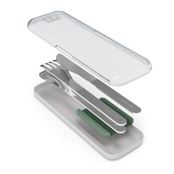 MB Slim Box - trio knife - natural green - le set de couvert 3