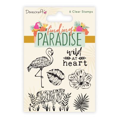 Dovecraft Finding Paradise Clear Stamps