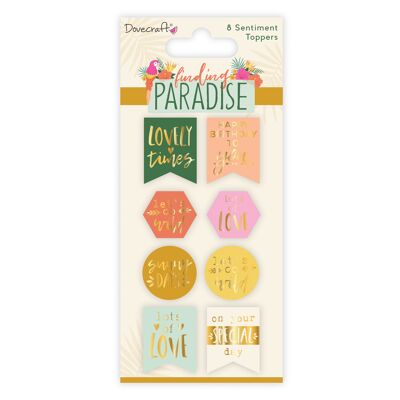 Dovecraft Finding Paradise Sentiment Toppers