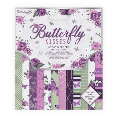 Dovecraft Premium Butterfly Kisses FSC 6x6 Paper Pack
