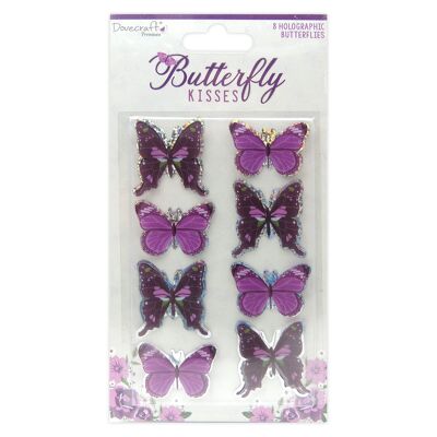 Dovecraft Premium Butterfly Kisses Butterfly Toppers
