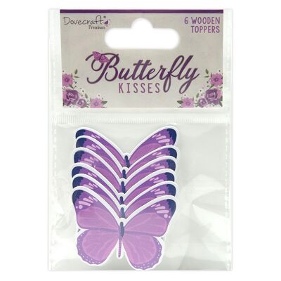 Dovecraft Premium Butterfly Kisses Painted Toppers