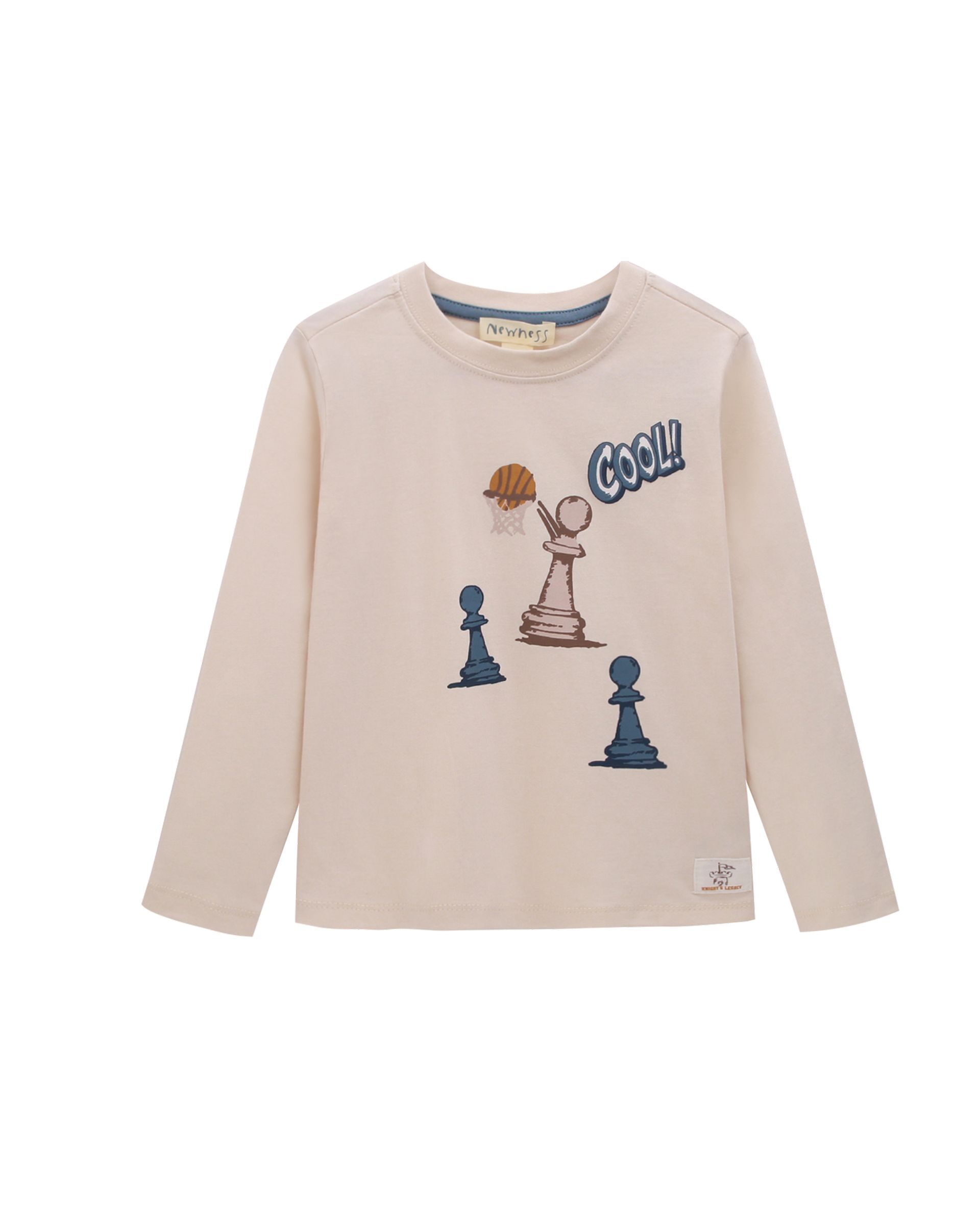 Camiseta punto, cuello redondo, M/L y est,3-9Y,JBI66246