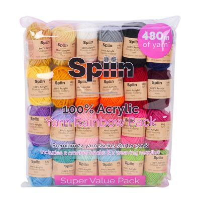 Spiin Premium Yarn Value Set - 24 x 10g
