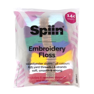 Spiin Embroidery Floss - 144 pieces