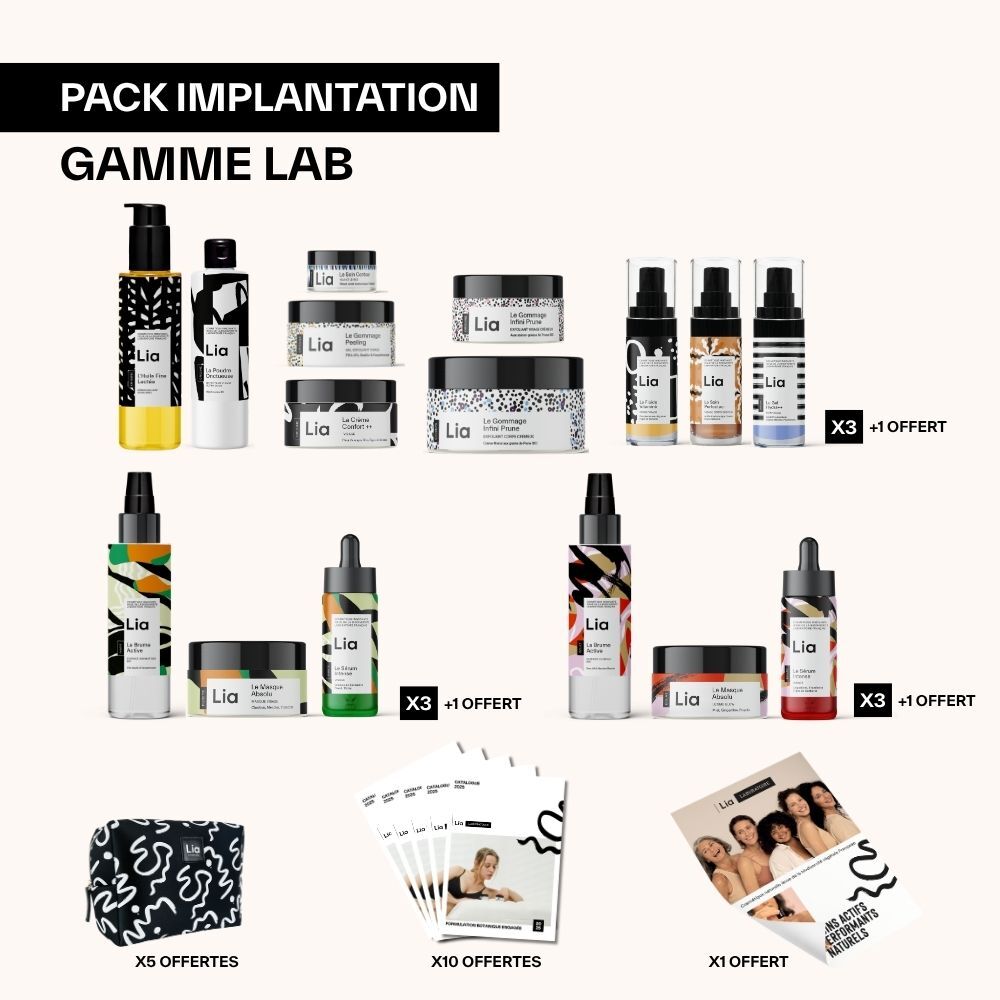 Kit de instalación de la gama LAB - Cuidado de la piel natural francés