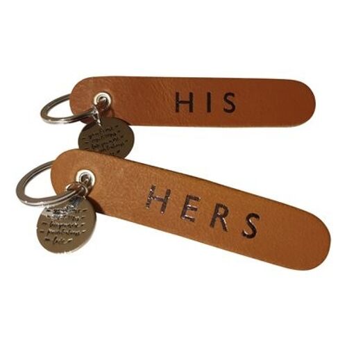 Set of key rings HIS and HERS