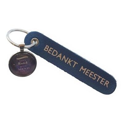 Keychain Thank You Master - Dark Blue