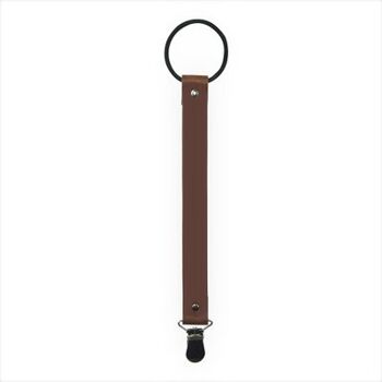 Attache tétine Couleur Marron clair - Elastique 1