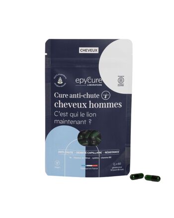 CURE CHUTE DE CHEVEUX HOMMES - 1 MOIS DE CURE - 2 gélules / jour 5
