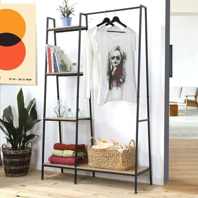 Wardrobe 1 Shelf with 4 Shelves