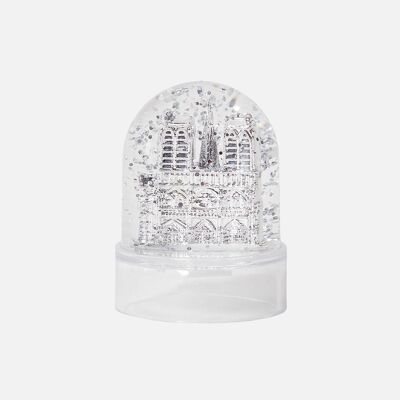 Mini globo di neve Notre-Dame argento