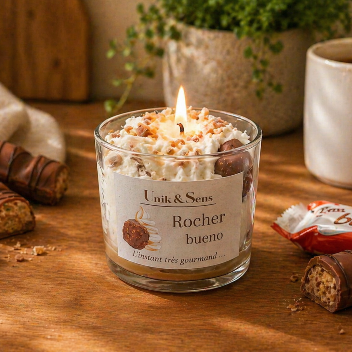 SCENTED CANDLE - CHOCOLATE HAZELNUT - Unik&Sens