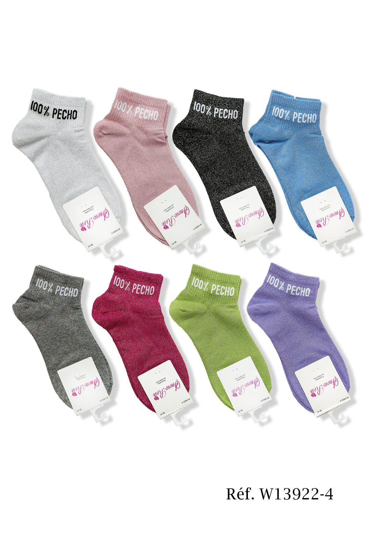 Short Glitter Socks “100% PECHO”