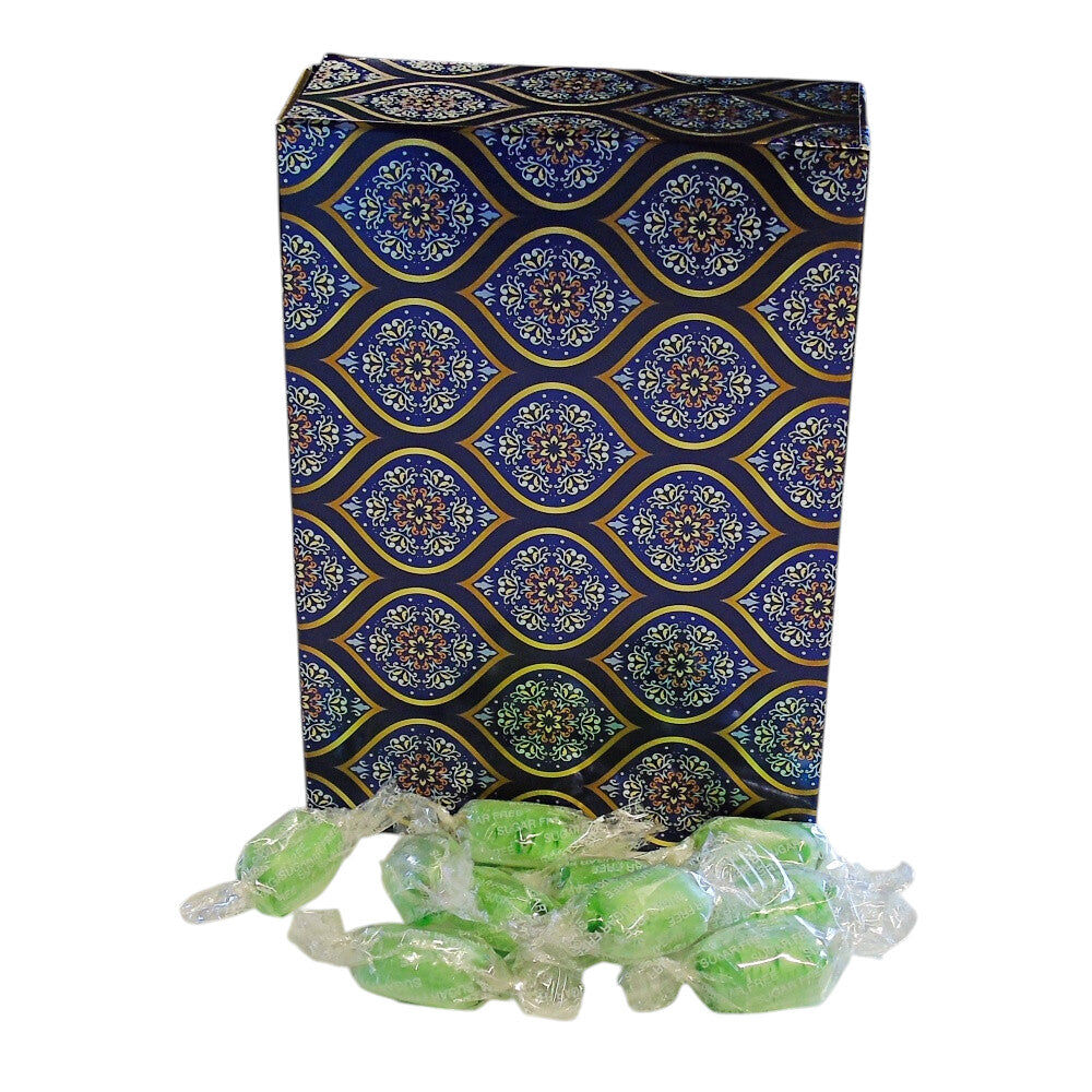350g Rectangular Patterned Box of Sugar Free Chocolate Limes Sweets