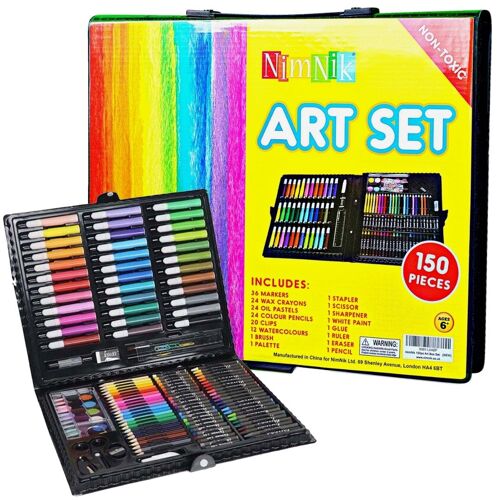 150Pcs Art Set Portable Drawing Painting Art Supplies Gifts Kids