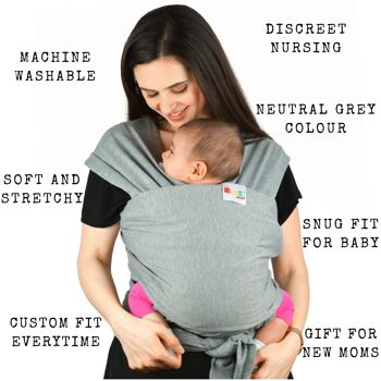 Porte-bébé Sling Wraps - Porte-bébé en coton de qualité supérieure 3