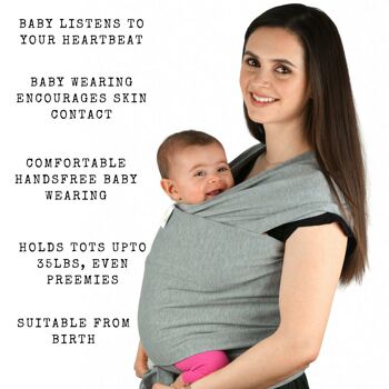 Porte-bébé Sling Wraps - Porte-bébé en coton de qualité supérieure 5