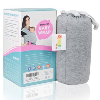 Porte-bébé Sling Wraps - Porte-bébé en coton de qualité supérieure 8
