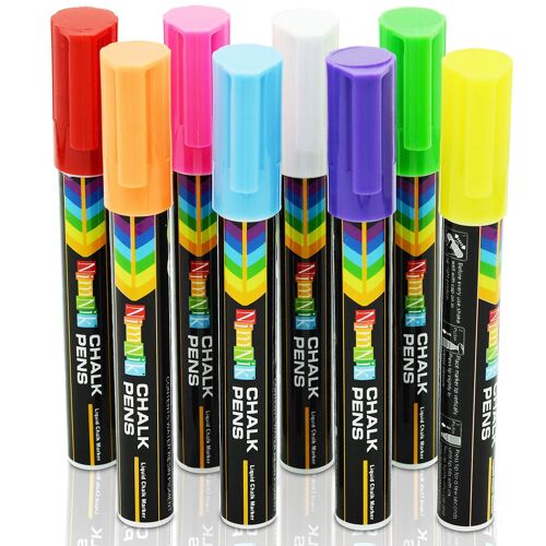Compra Chalk Pens for Kids Art - 8 pennarelli cancellabili al neon con  pennarelli gessati all'ingrosso